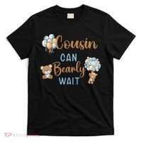 Cousin Can Bearly Wait Gender Neutral Baby Shower Matching T-Shirt thumb 0