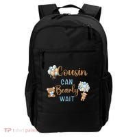 Cousin Can Bearly Wait Gender Neutral Baby Shower Matching Backpack thumb 0