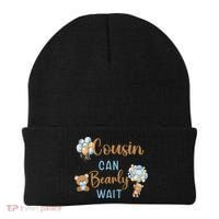 Cousin Can Bearly Wait Gender Neutral Baby Shower Matching Beanie thumb 0