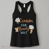 Cousin Can Bearly Wait Gender Neutral Baby Shower Matching Women's Tank Top thumb 3