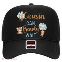 Cousin Can Bearly Wait Gender Neutral Baby Shower Matching Hat thumb 0