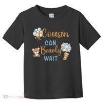 Cousin Can Bearly Wait Gender Neutral Baby Shower Matching Toddler T-Shirt thumb 0