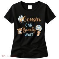 Cousin Can Bearly Wait Gender Neutral Baby Shower Matching Women's T-Shirt thumb 0