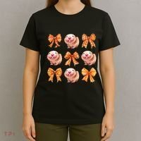 Cute Coquette Bow Naked Mole Rat Animal Halloween Girl Women T-Shirt thumb 4
