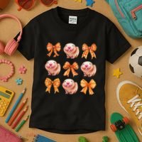 Cute Coquette Bow Naked Mole Rat Animal Halloween Girl Women Kids T-Shirt thumb 3