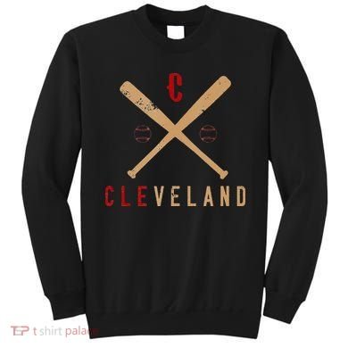 Cleveland Cle Baseball Vintage Distressed Sweatshirt