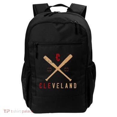 Cleveland Cle Baseball Vintage Distressed Backpack