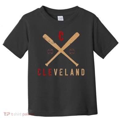 Cleveland Cle Baseball Vintage Distressed Toddler T-Shirt