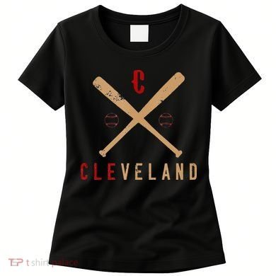 Cleveland Cle Baseball Vintage Distressed Women's T-Shirt