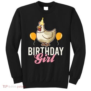 Cute Chicken Birthday Girl Sweatshirt
