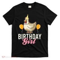 Cute Chicken Birthday Girl T-Shirt thumb 0