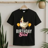 Cute Chicken Birthday Girl T-Shirt thumb 2
