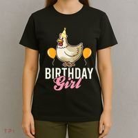 Cute Chicken Birthday Girl T-Shirt thumb 4