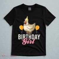 Cute Chicken Birthday Girl T-Shirt thumb 5