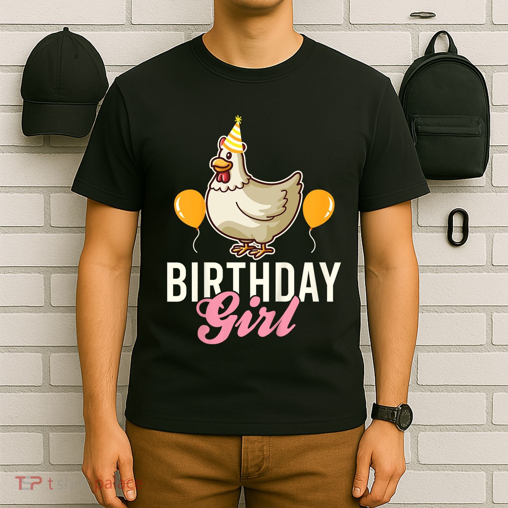 Cute Chicken Birthday Girl T-Shirt
