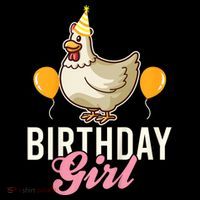 Cute Chicken Birthday Girl Women's Hoodie thumb 2