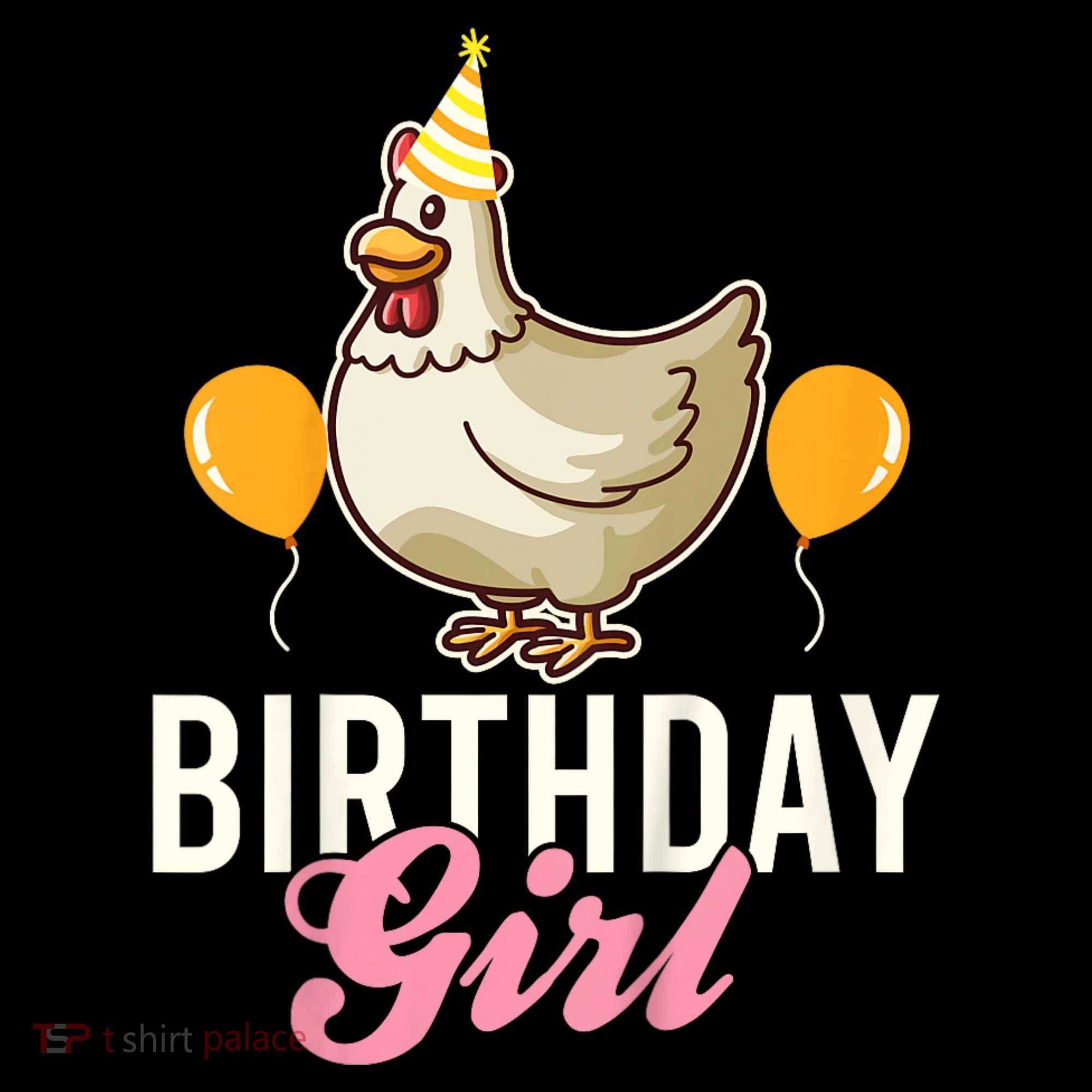 Cute Chicken Birthday Girl Women's Hoodie