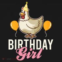 Cute Chicken Birthday Girl Ornament thumb 1