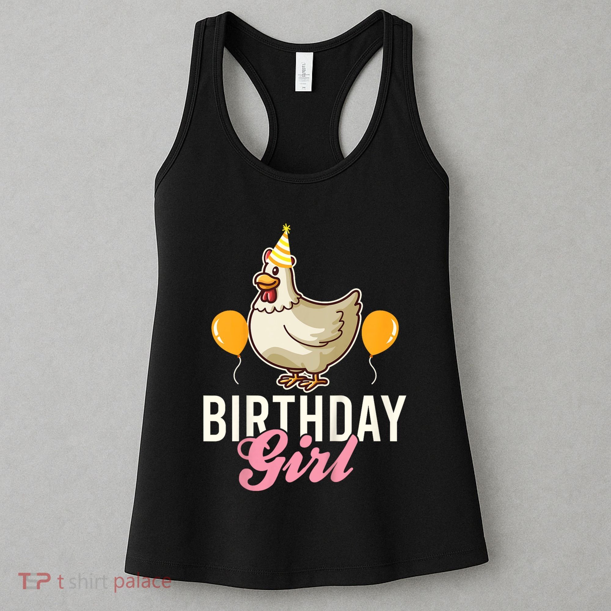 Cute Chicken Birthday Girl Women's Tank Top