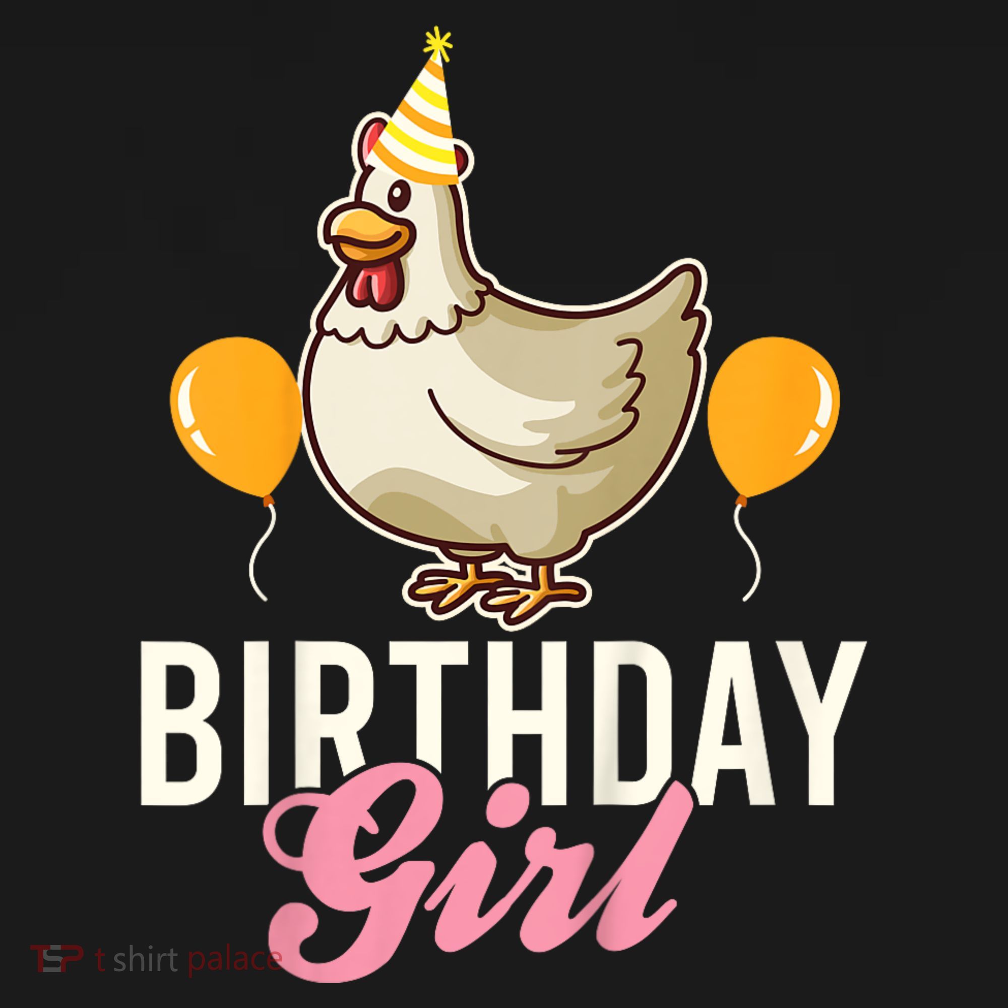 Cute Chicken Birthday Girl Toddler Hoodie