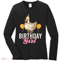 Cute Chicken Birthday Girl Women's Long Sleeve Shirt thumb 0