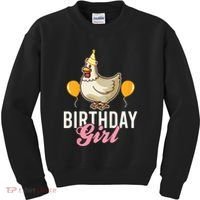 Cute Chicken Birthday Girl Kids Sweatshirt thumb 0