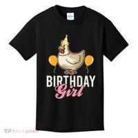 Cute Chicken Birthday Girl Kids T-Shirt thumb 0