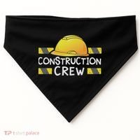 Construction Crew Birthday Party Supplies Matching USA-Made Doggie Bandana thumb 0