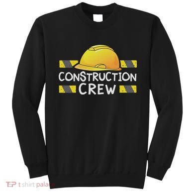 Construction Crew Birthday Party Supplies Matching Sweatshirt