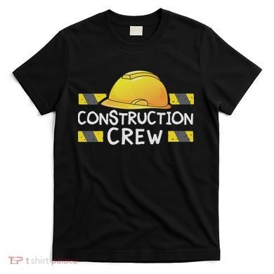 Construction Crew Birthday Party Supplies Matching T-Shirt