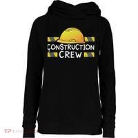Construction Crew Birthday Party Supplies Matching Womens Funnel Neck Pullover Hood thumb 0