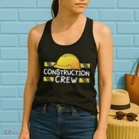 Construction Crew Birthday Party Supplies Matching Women's Tank Top thumb 2