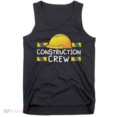 Construction Crew Birthday Party Supplies Matching Tank Top