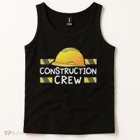 Construction Crew Birthday Party Supplies Matching Tank Top thumb 2