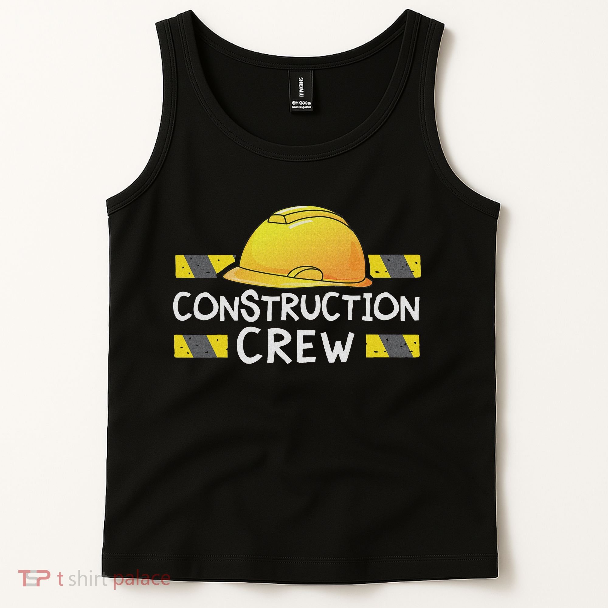 Construction Crew Birthday Party Supplies Matching Tank Top
