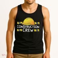 Construction Crew Birthday Party Supplies Matching Tank Top thumb 3