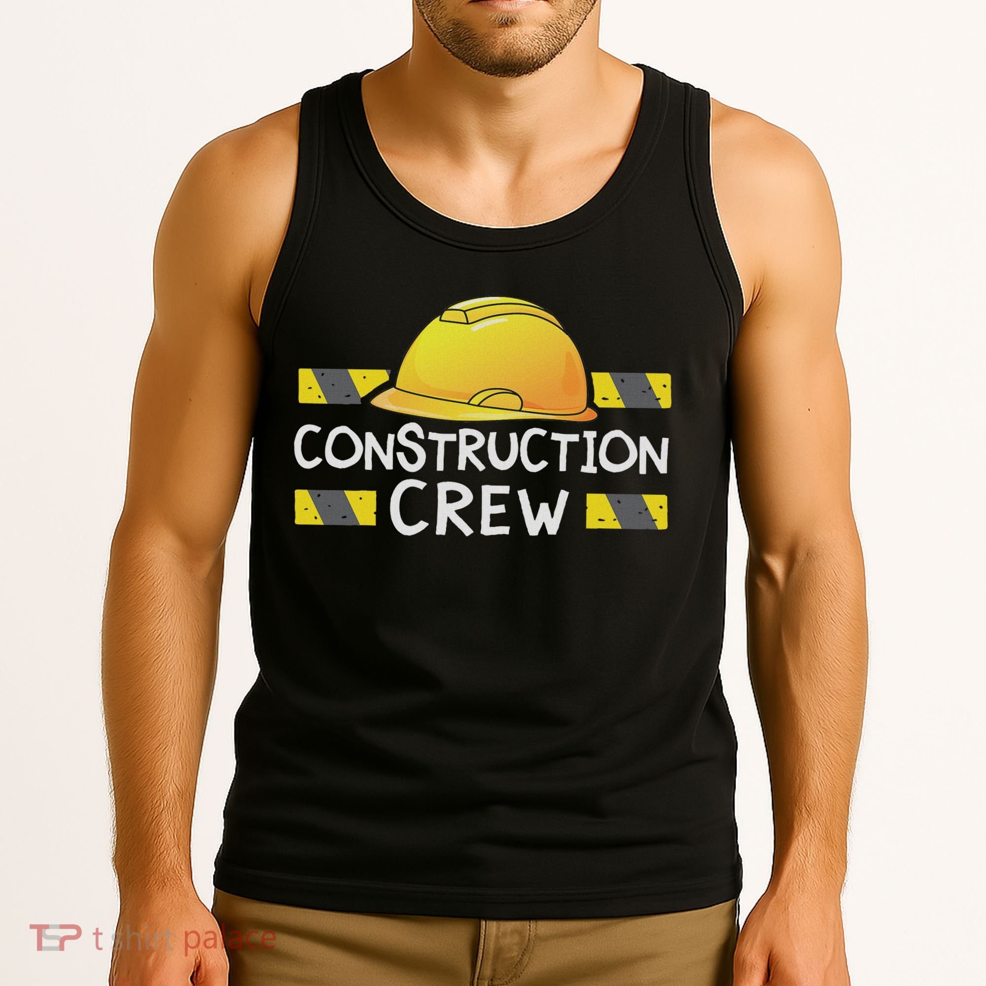 Construction Crew Birthday Party Supplies Matching Tank Top