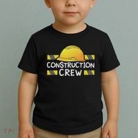 Construction Crew Birthday Party Supplies Matching Toddler T-Shirt thumb 2