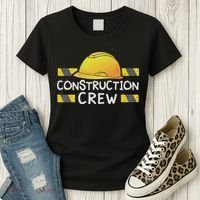 Construction Crew Birthday Party Supplies Matching Women's T-Shirt thumb 3