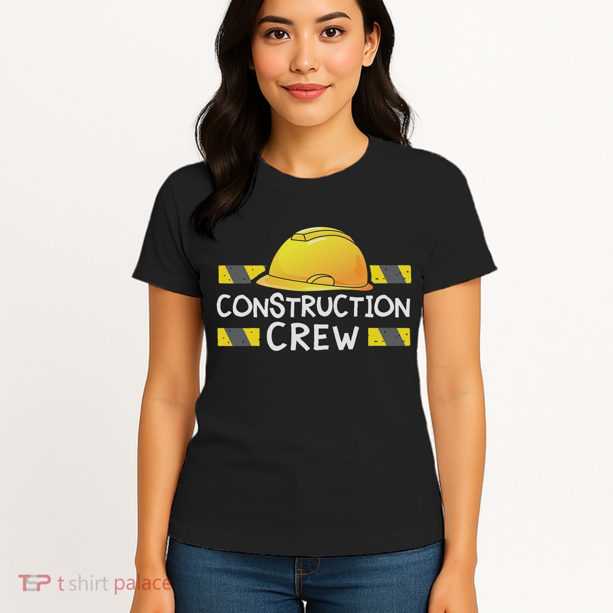 Construction Crew Birthday Party Supplies Matching Women's T-Shirt