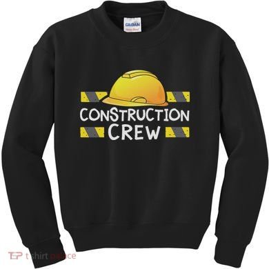 Construction Crew Birthday Party Supplies Matching Kids Sweatshirt