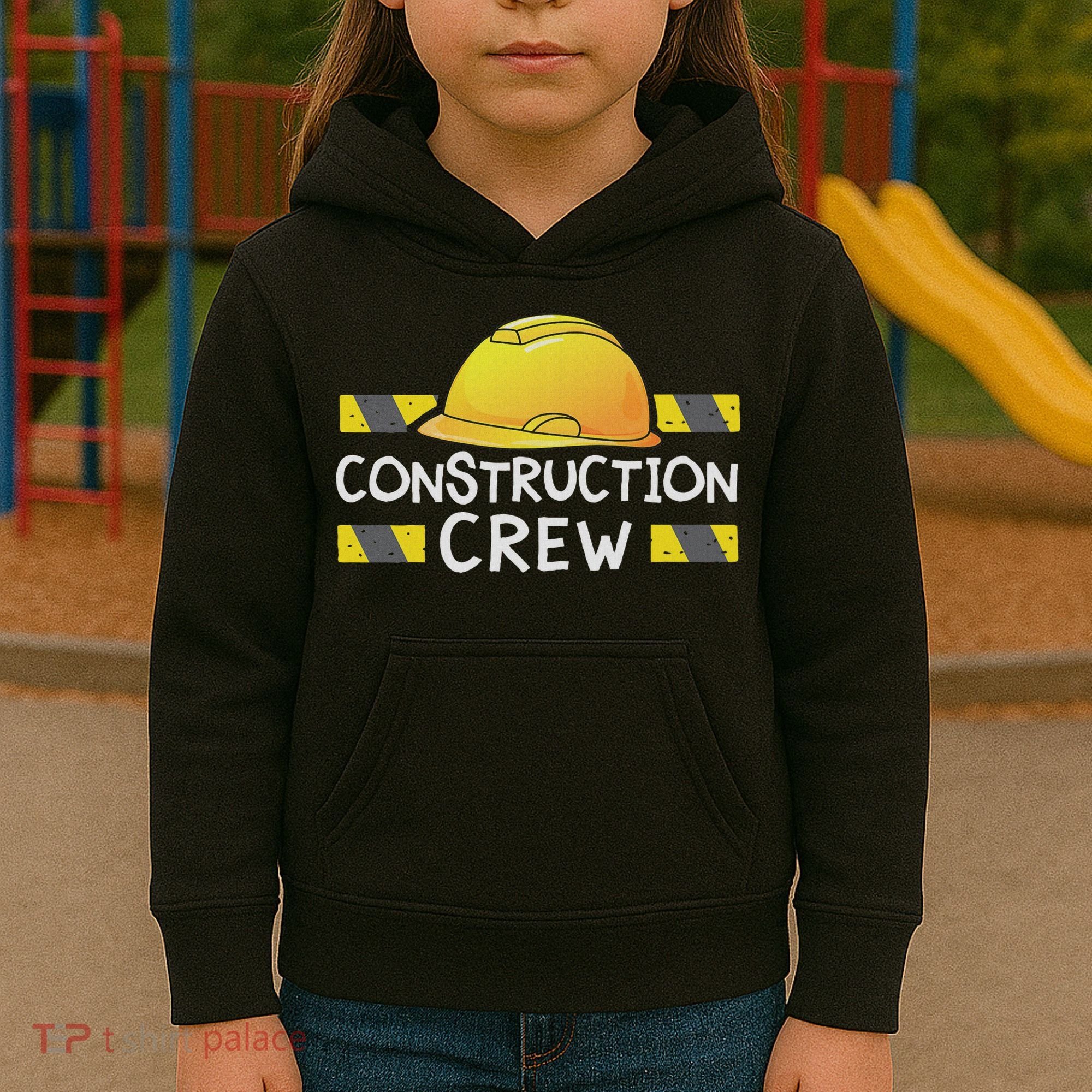 Construction Crew Birthday Party Supplies Matching Kids Hoodie