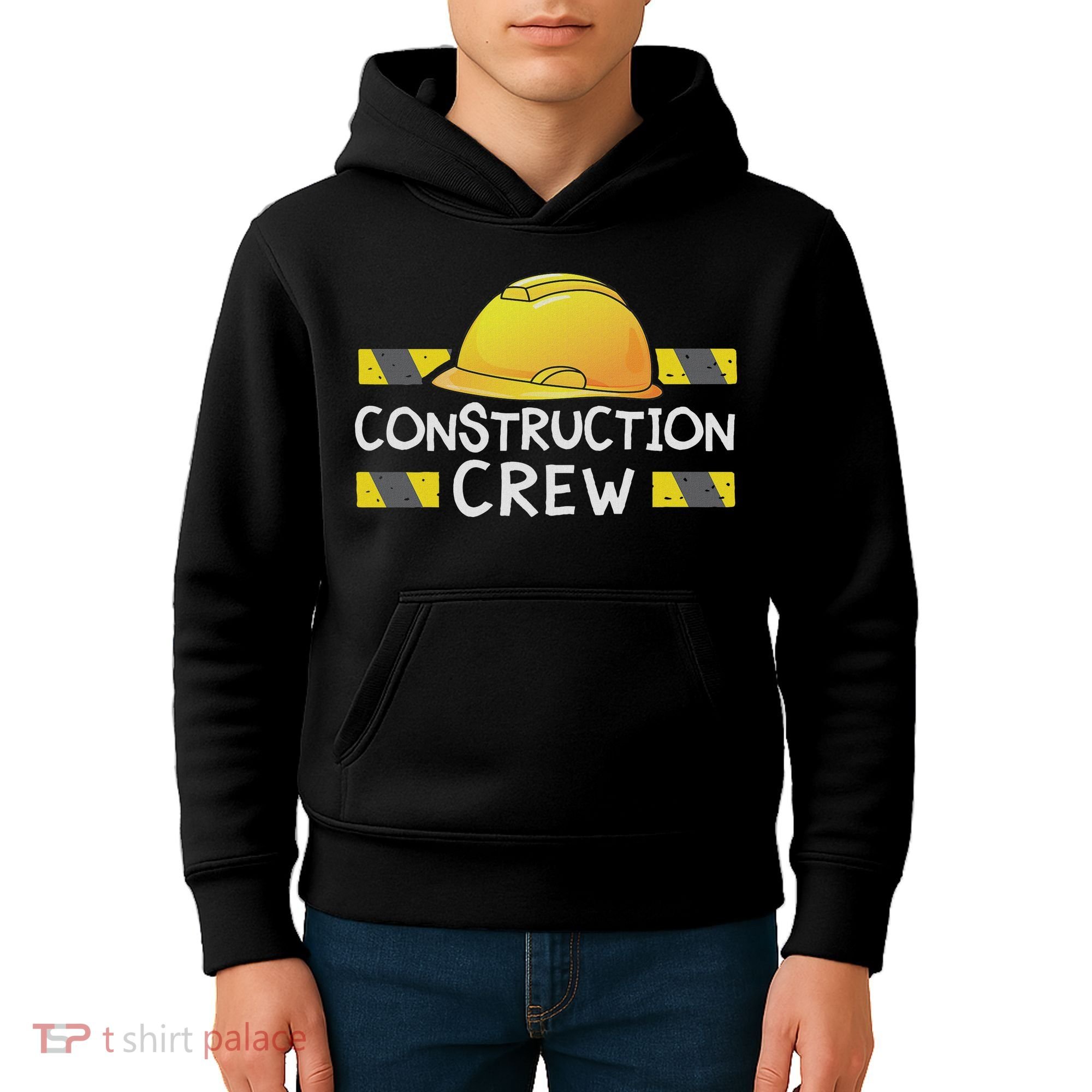 Construction Crew Birthday Party Supplies Matching Kids Hoodie