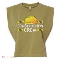 Construction Crew Birthday Party Supplies Matching Garment-Dyed Women's Muscle Tee thumb 0