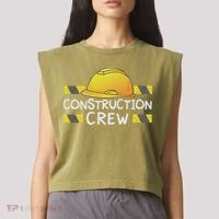 Construction Crew Birthday Party Supplies Matching Garment-Dyed Women's Muscle Tee thumb 2