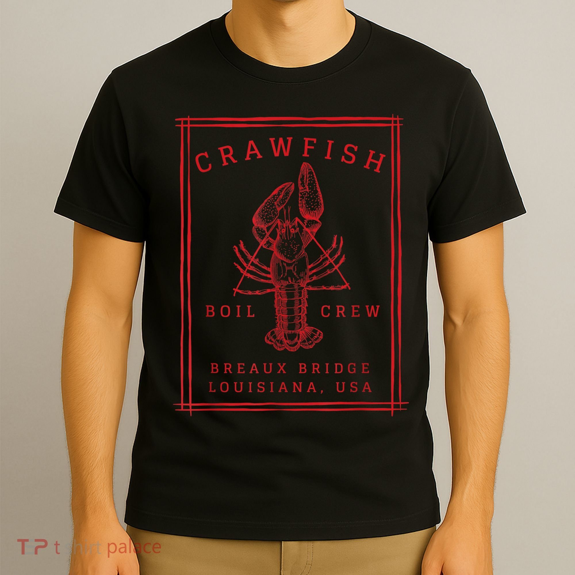 Crawfish Crew Breaux Bridge Retro Cajun Seafood T-Shirt