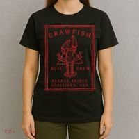Crawfish Crew Breaux Bridge Retro Cajun Seafood T-Shirt thumb 4