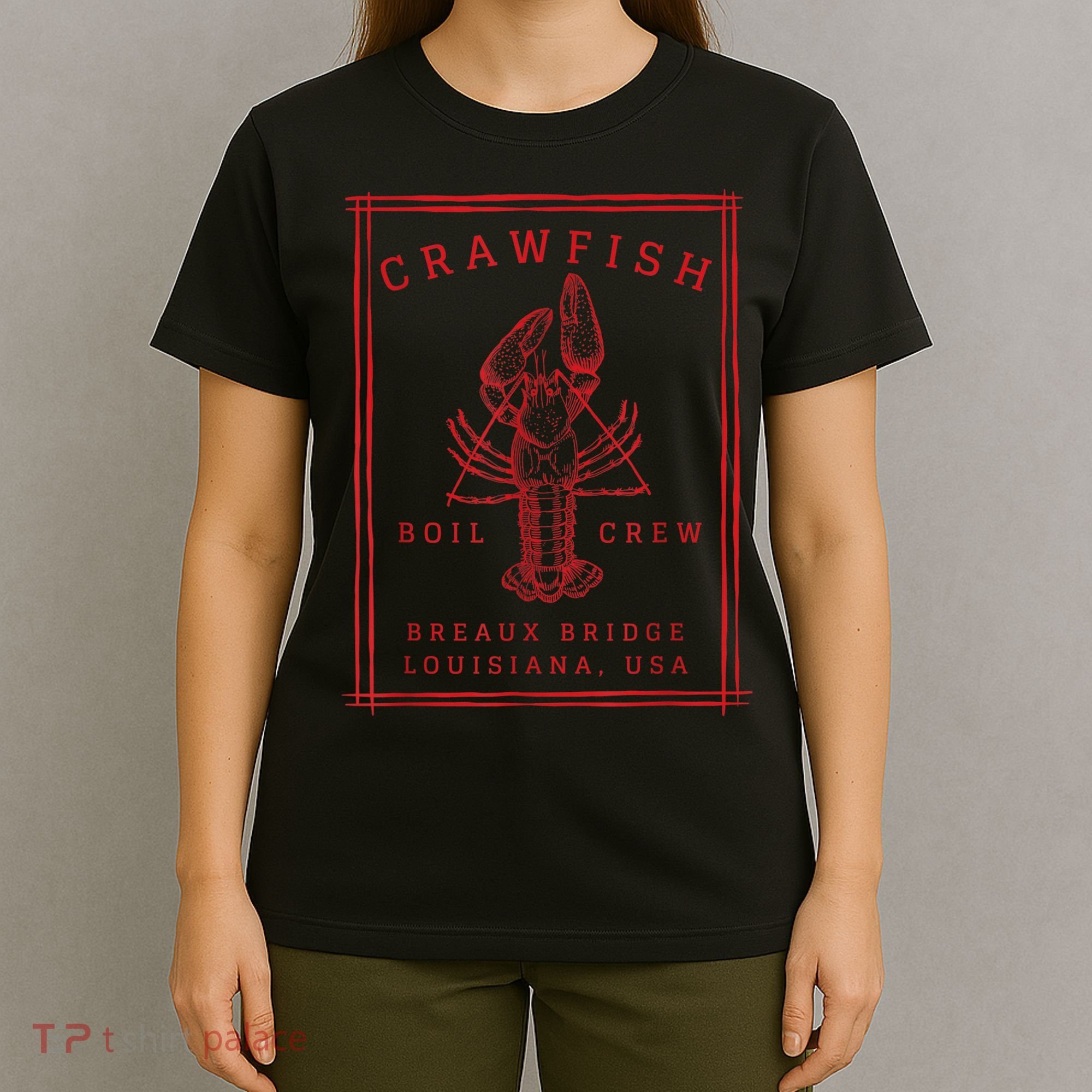 Crawfish Crew Breaux Bridge Retro Cajun Seafood T-Shirt