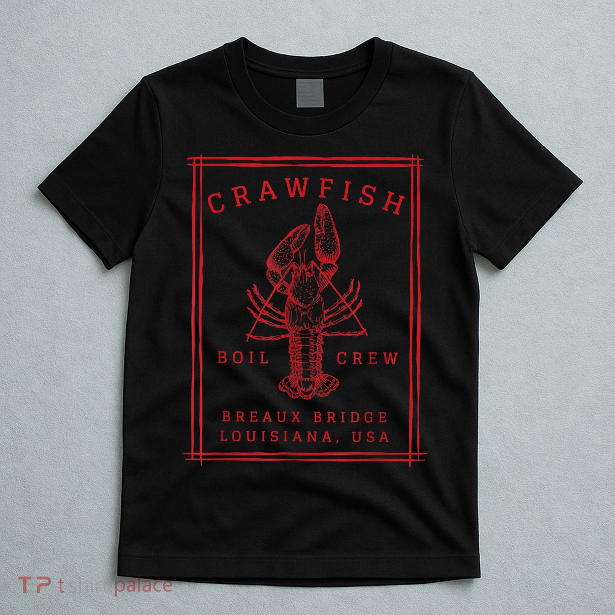 Crawfish Crew Breaux Bridge Retro Cajun Seafood T-Shirt