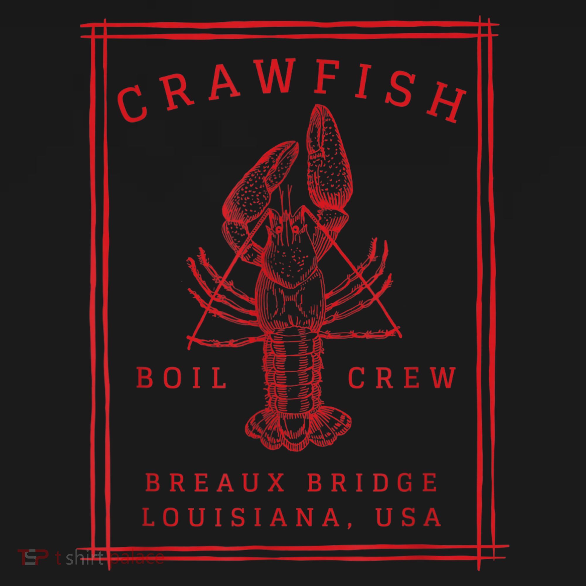 Crawfish Crew Breaux Bridge Retro Cajun Seafood Polo